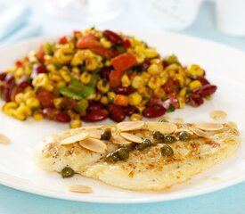 Sole with Lemon, Capers and Almonds