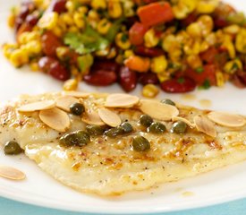 Sole with Lemon, Capers and Almonds