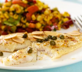 Sole with Lemon, Capers and Almonds