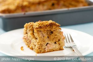 Best Rhubarb Cake (Healthier Version)