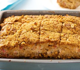 Best Rhubarb Cake (Healthier Version)