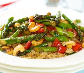 Asparagus Cashew Stir-Fry