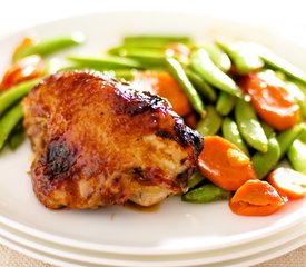 Orange-Hoisin Glazed Roasted Chicken and Vegetables