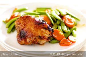 Orange-Hoisin Glazed Roasted Chicken and Vegetables