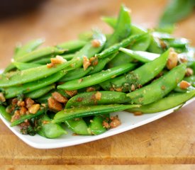 Sugar Snap Peas with Browned Butter, Hazelnuts and Sage