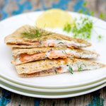 Smoked Salmon Quesadillas