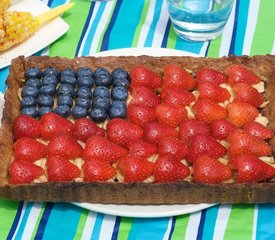 Fourth of July Flag Apple Tart