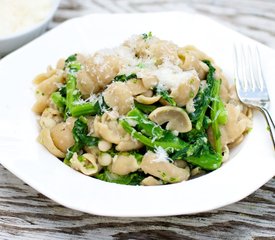 Broccoli Rabe (Rapini) and Pasta with White Bean and Anchovy Sauce