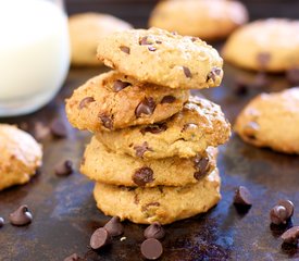 Applesauce, Peanut Butter and Chocolate Chip Cookies