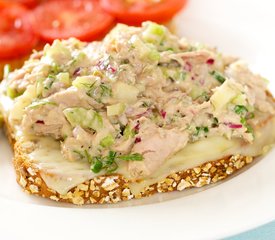 Delicious Tuna Melt Sandwiches with Swiss Cheese and Apple