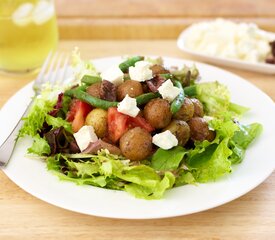 Roasted New Potato Salad with Basil Vinaigrette