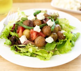 Roasted New Potato Salad with Basil Vinaigrette