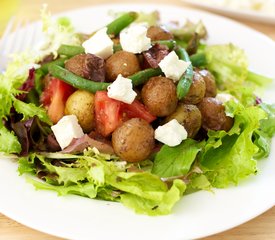 Roasted New Potato Salad with Basil Vinaigrette