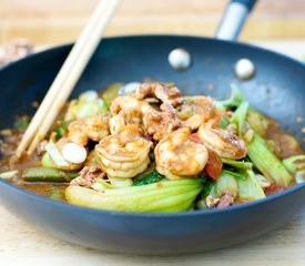 Walnut Chicken/Shrimp Stir-Fry