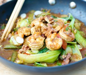 Walnut Chicken/Shrimp Stir-Fry