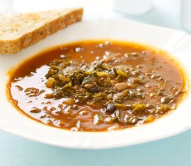 Cannellini Bean Soup with Kale and Garlic-Olive Oil Crostini