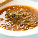 Cannellini Bean Soup with Kale and Garlic-Olive Oil Crostini