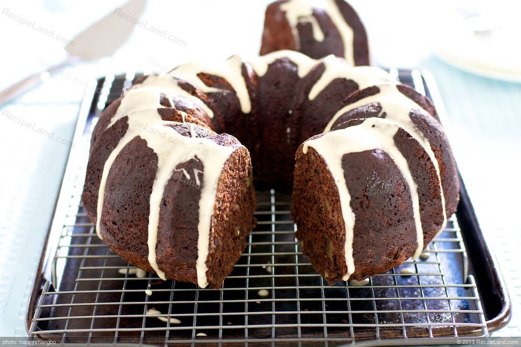 Chocolate Zucchini Rum Cake (Healthier Version) Recipe