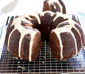 Chocolate Zucchini Rum Cake (Healthier Version)