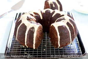 Chocolate Zucchini Rum Cake (Healthier Version)