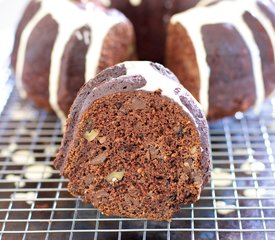 Chocolate Zucchini Rum Cake (Healthier Version)