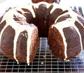 Chocolate Zucchini Rum Cake (Healthier Version)