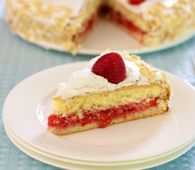 Strawberry Meringue Cake