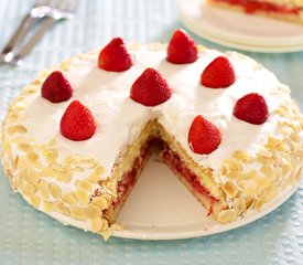 Strawberry Meringue Cake