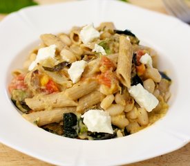 Fennel, Zucchini and White Bean Pasta