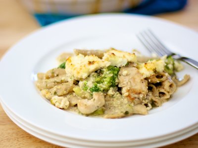 Ricotta Chicken, Noodle and Broccoli Casserole