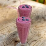 Blueberry and Rum Milkshake