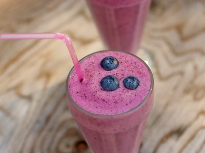 Blueberry and Rum Milkshake