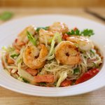 Thai Pasta and Seafood Salad
