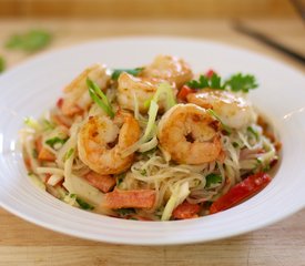 Thai Pasta and Seafood Salad