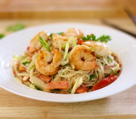 Thai Pasta and Seafood Salad