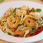 Thai Pasta and Seafood Salad