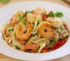 Thai Pasta and Seafood Salad