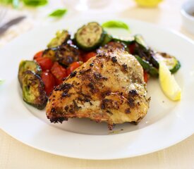 Roasted Garlicky Basil and Lemon Zest Chicken