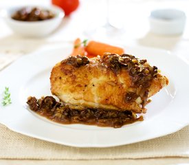 Thyme-Roasted Chicken Breast with Morel-Madeira