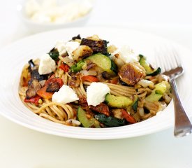 Spaghetti with Roasted Zucchini and Olives