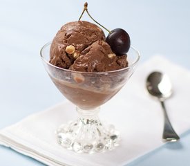 Cherry and White Chocolate Chunk Chocolate Ice Cream