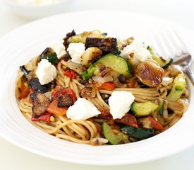 Spaghetti with Roasted Zucchini and Olives