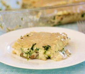 Cheesy Spinach and Mushroom Lasagna