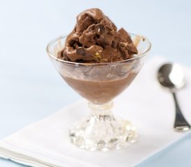 Chocolate Chip and Walnut Chocolate Ice Cream-Low Fat