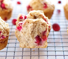 Best Cranberry Muffins (Healthier Version)