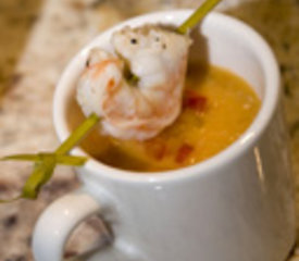 Lobster and Shrimp Bisque with Fresh Tarragon