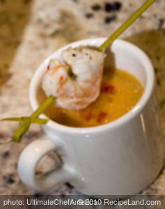 Lobster and Shrimp Bisque with Fresh Tarragon