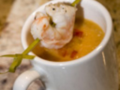 Lobster and Shrimp Bisque with Fresh Tarragon