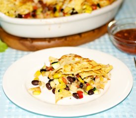 Black Bean Nacho Gratin