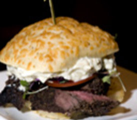 Peppercorn Beef Tenderloin with Gorgonzola and Chive Mousse